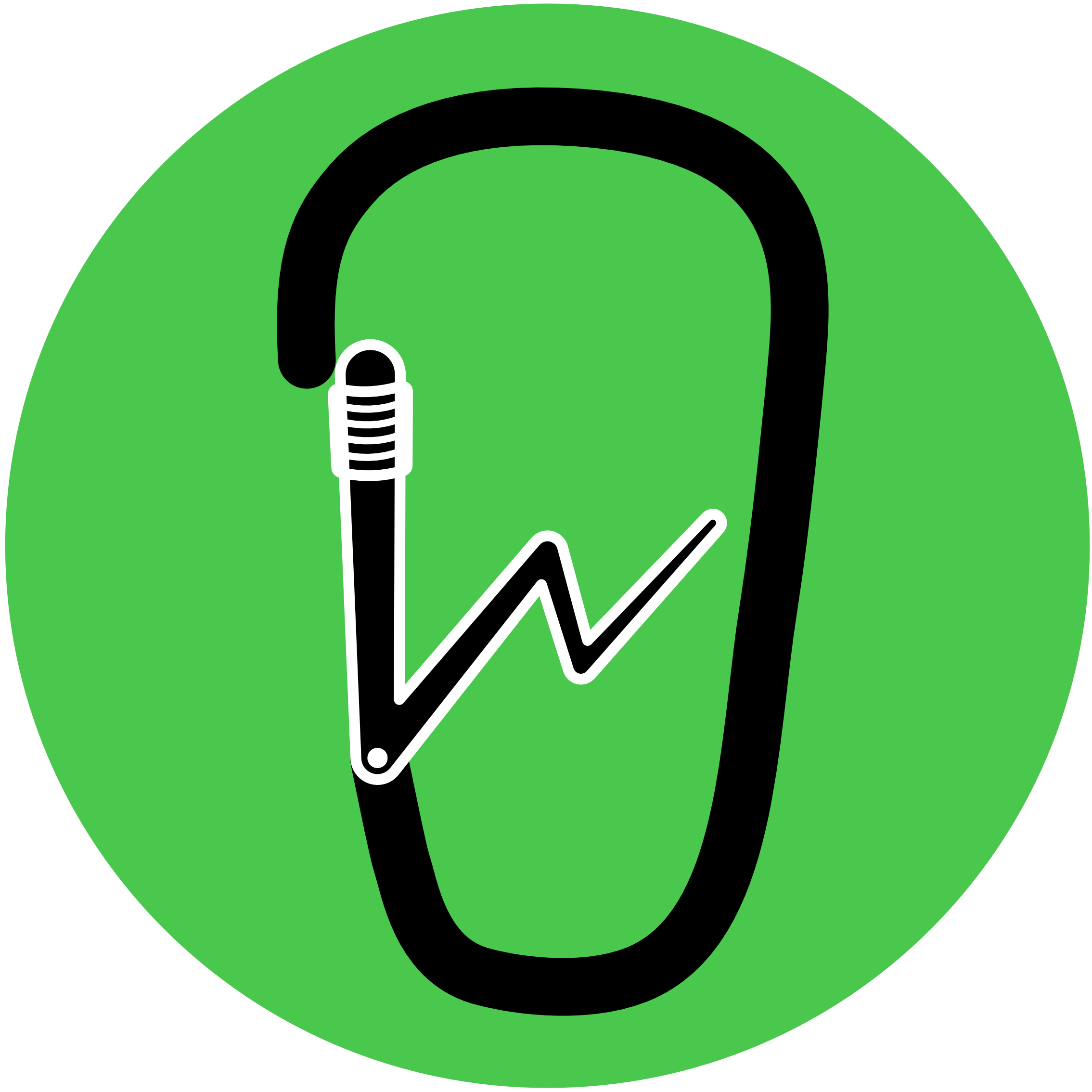 zelené logo wanderwall